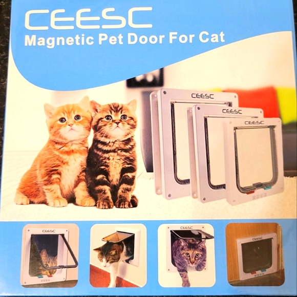 CEESC 4-Way Locking Pet Door - 6.18"(W) x 6.3"(H) - Medium size - Picture 2 of 5